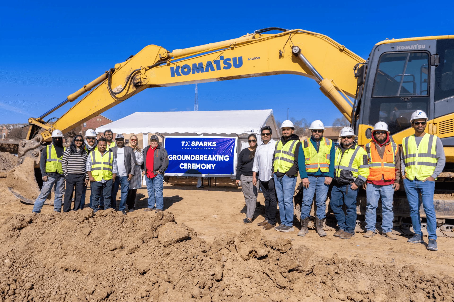 TX Sparks Construction Groundbreaking Ceremony