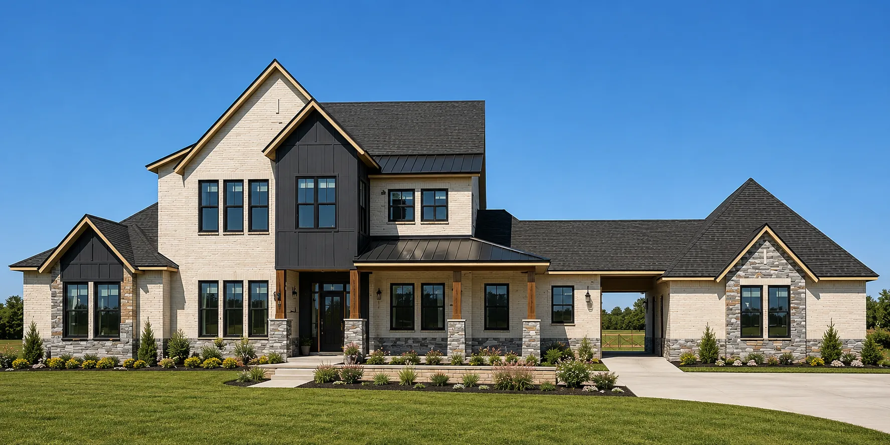 Husain Celeste Residence - Residential Construction project in 4996 Co Rd 1094, Celeste, TX 75423 by TX Sparks Construction