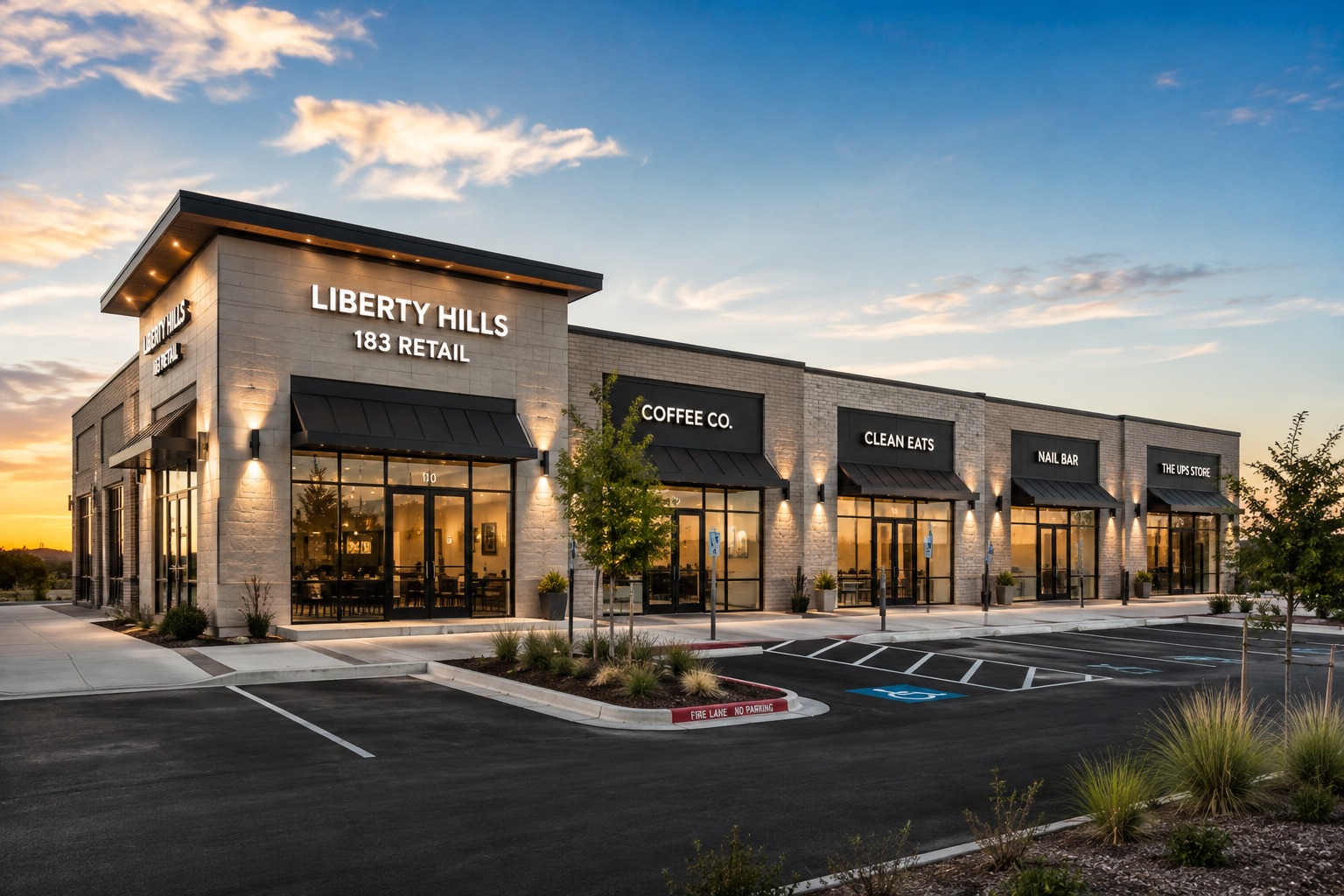  Liberty Hills 183 Retail  - Ground Up Construction project in Liberty Hills, Texas by TX Sparks Construction